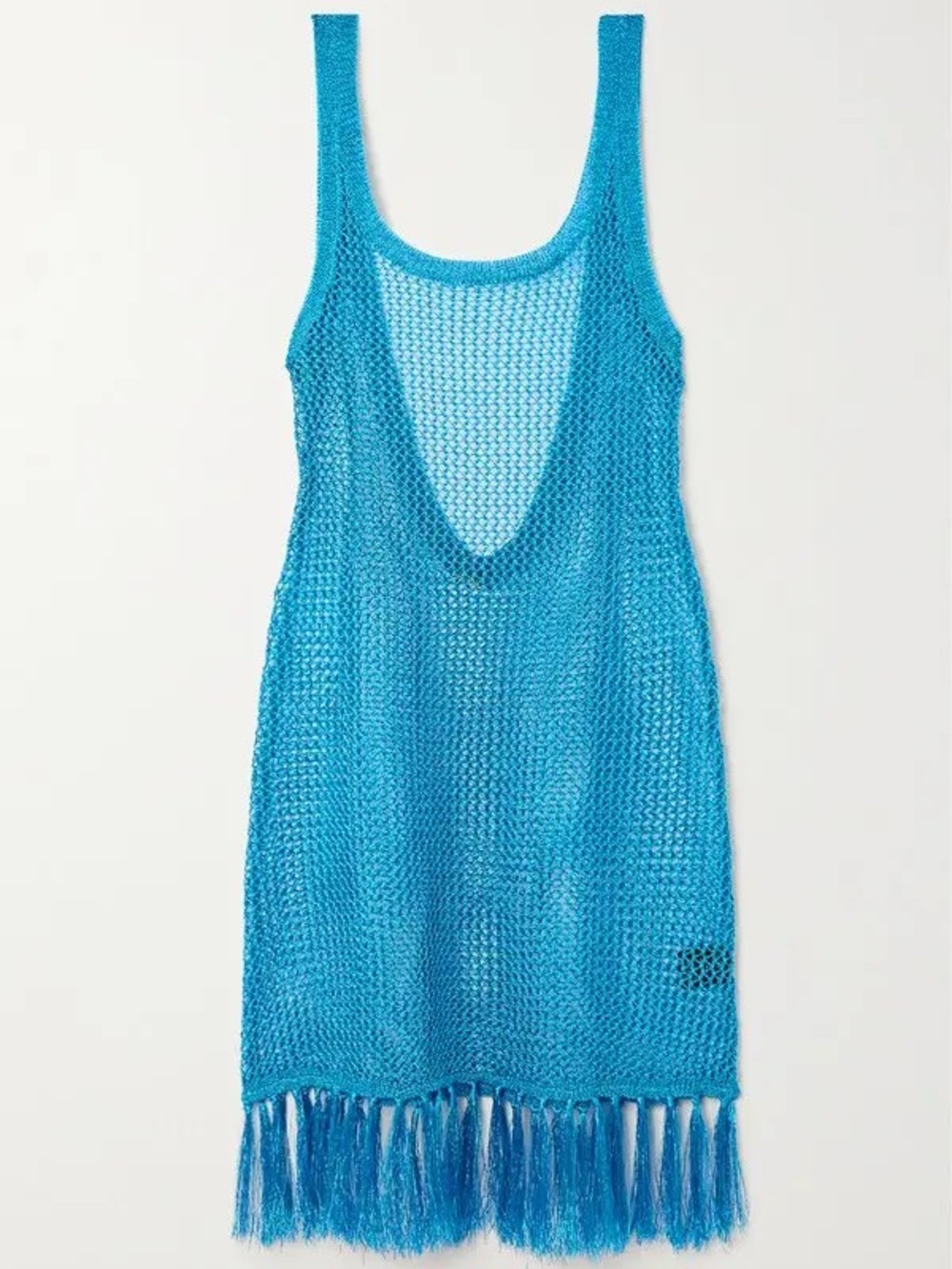 Dodo Bar Matana Fringe Metallic Crochet Knit